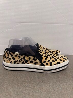 Keds x Kate Spade New York Double Decker Sneaker in Leopard Pony Tan